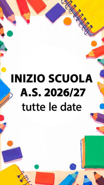 INIZIA LA SCUOLA  a. s. 2026/27